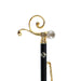 Elegant Sculpted Golden Italian Shoehorn with Crystal