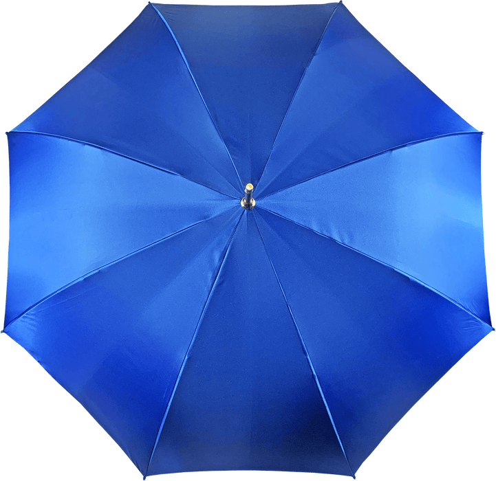 Trendy umbrella with vibrant blue hue