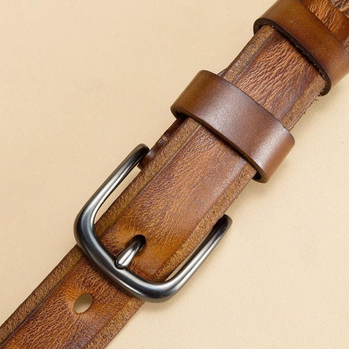 Elegant Vintage Leather Belt For Women, Anaa Model