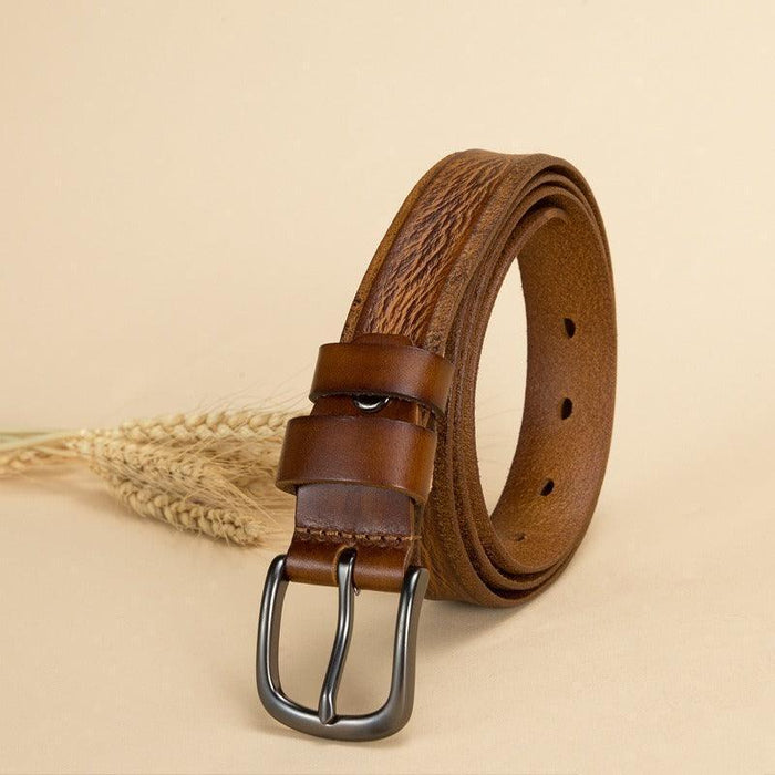 Elegant Vintage Leather Belt For Women, Anaa Model