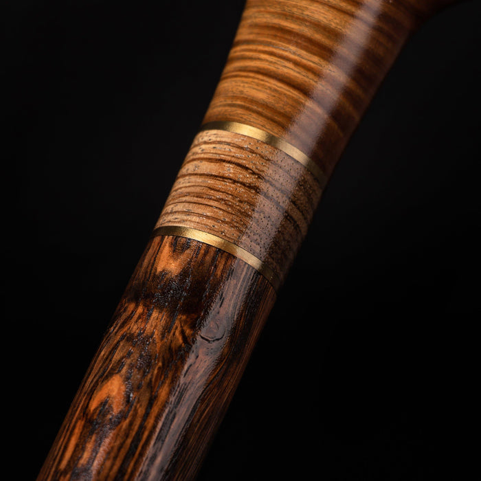 Elegant Walking Cane - Hand Carved Fish Design Art