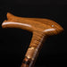 Elegant Walking Cane - Hand Carved Fish Design Art