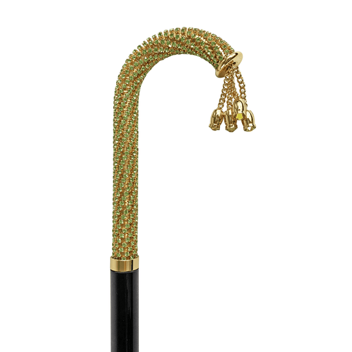 Elegant Walking Stick Encrusted with Erinite Crystals