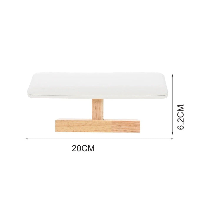 Elegant White Wooden Watch Stand - Persée