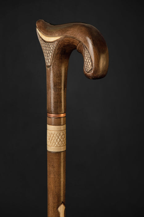 Elegant Women's Walking Stick With Floral Motifs, Daisy