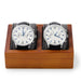 Elegant Wooden 2-Slot Watch Stand - Winets