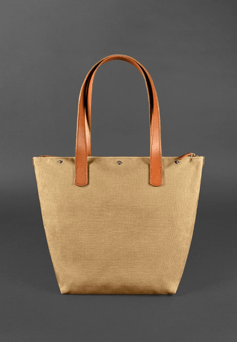 Stylish woven leather tote for ladies