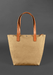 Stylish woven leather tote for ladies