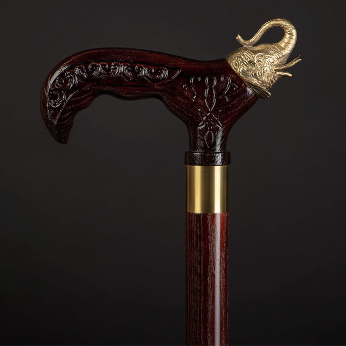 Elephant Handle Walking Stick For Men and Women