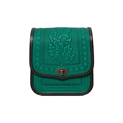 Emerald and Black Crossbody Purse, Stylish Small Messenger Bag for Women