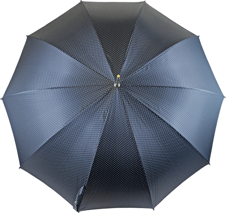 Enameled Snake Umbrella with Jacquard Dots Pattern and Exquisite Detailing