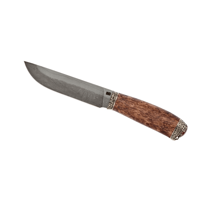 Enchantress Birch Blade Handcrafted Knife with Stone