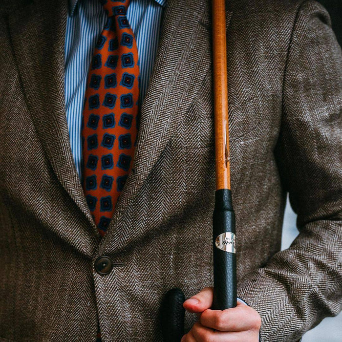 English Gentlemans Walking Umbrella With Wooden Handle