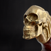 Artisan Skull-Handled Walking Stick Carved Wooden Cane for Men