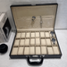 Crocodile Pattern PU Leather Watch Display Box – 36-Inch Size