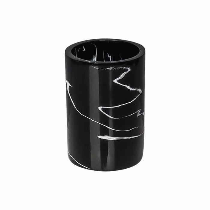 Black Marble Bathroom Set – Elegant White Veins