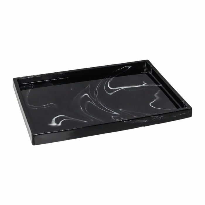 Black Marble Bathroom Set – Elegant White Veins
