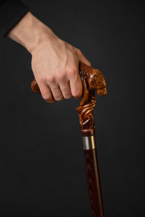 Ergonomic Giant Sloth Walking Cane, Unusual for Men