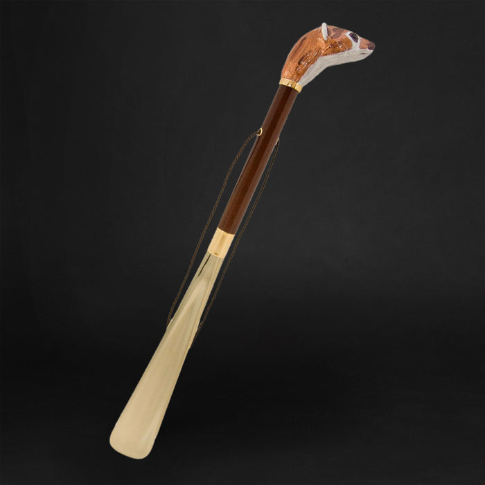 Ermine Long-Handled Handmade Shoe Horn Women