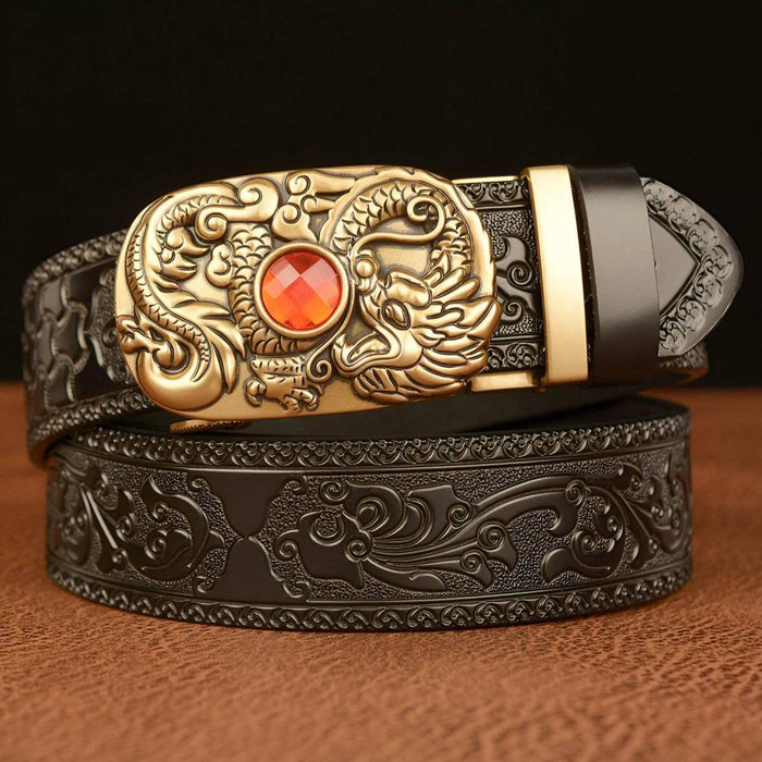 Esprit Animal Belt Decorated With A Dragon Pattern Stone, Finley Model