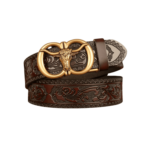 Esprit Animal Belt With Bull Head Pattern, Reece Model