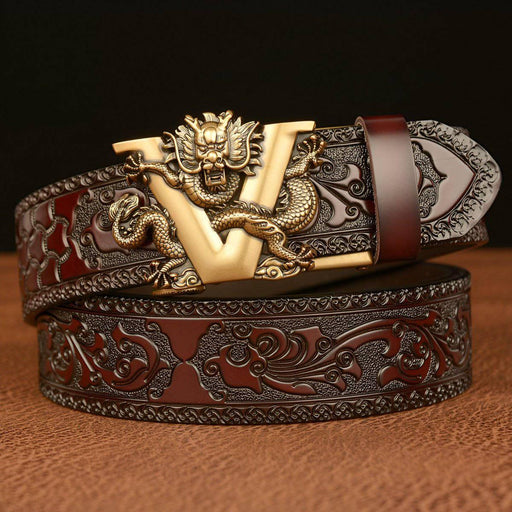 Esprit Animal Belt With Dragon and Letter V Pattern, Zishan Model