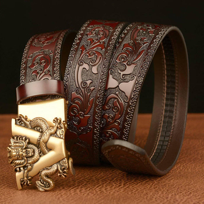 Esprit Animal Belt With Dragon and Letter V Pattern, Zishan Model