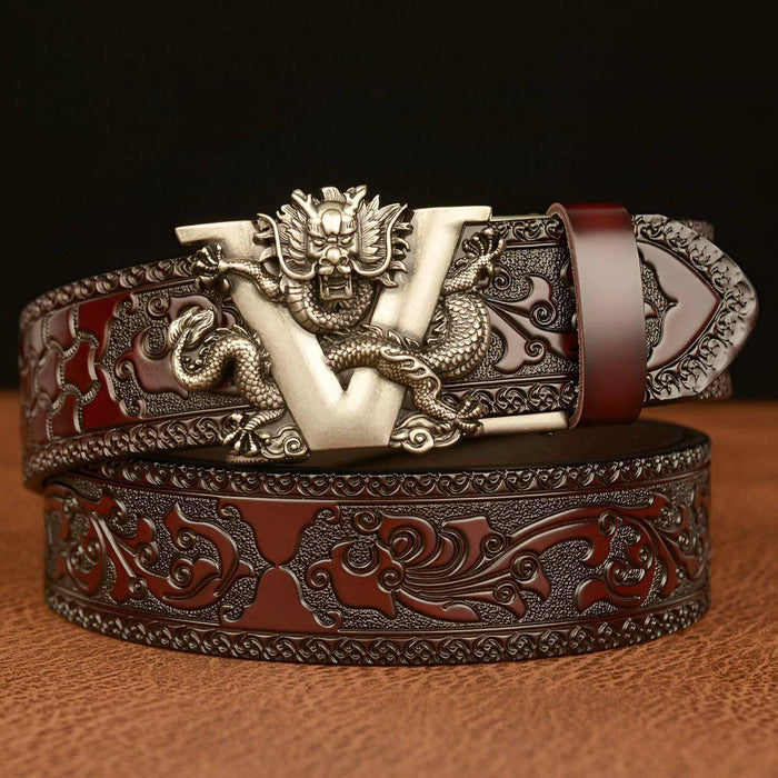 Esprit Animal Belt With Dragon and Letter V Pattern, Zishan Model