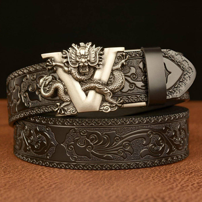 Esprit Animal Belt With Dragon and Letter V Pattern, Zishan Model