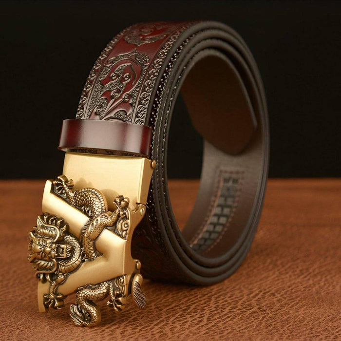 Esprit Animal Belt With Dragon and Letter V Pattern, Zishan Model