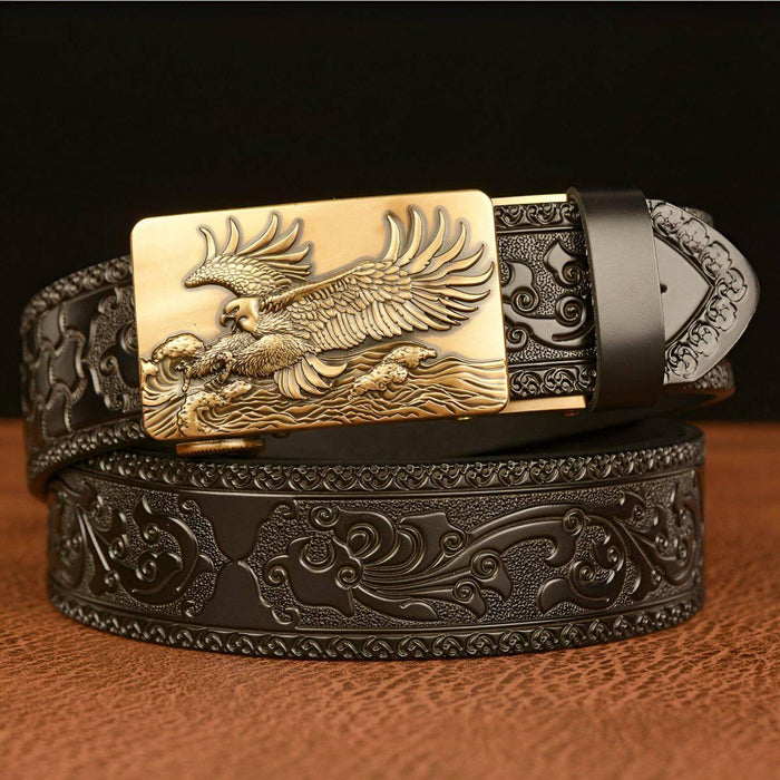 Esprit Animal Belt With Eagle and Waves Pattern, Jude Model