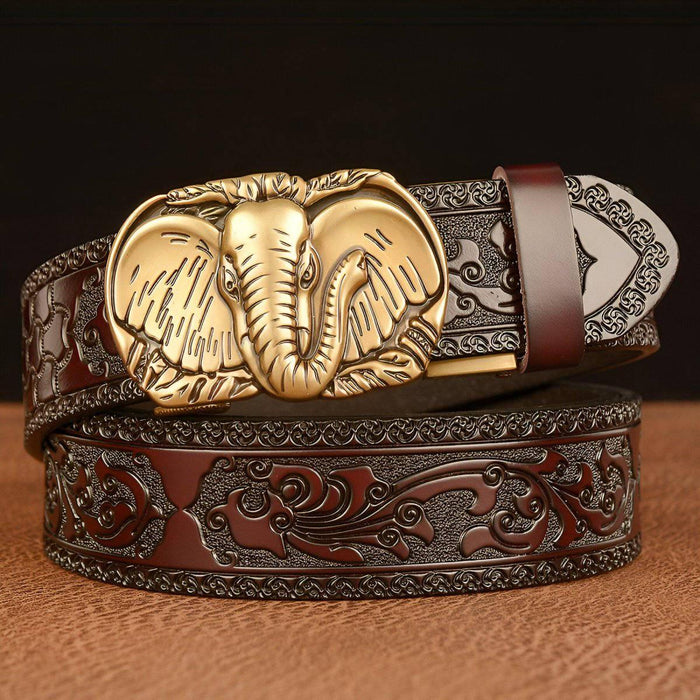 Esprit Animal Belt With Elephant Head Pattern, Rowen Model