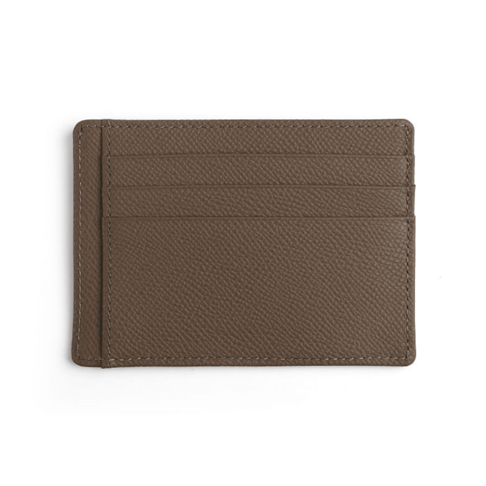 Exclusive Beige Minimalist Leather Card Holder