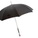 Exclusive Black Mens Umbrella with Luxury Red Gem Handle