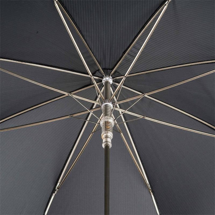 Exclusive Black Mens Umbrella with Luxury Red Gem Handle