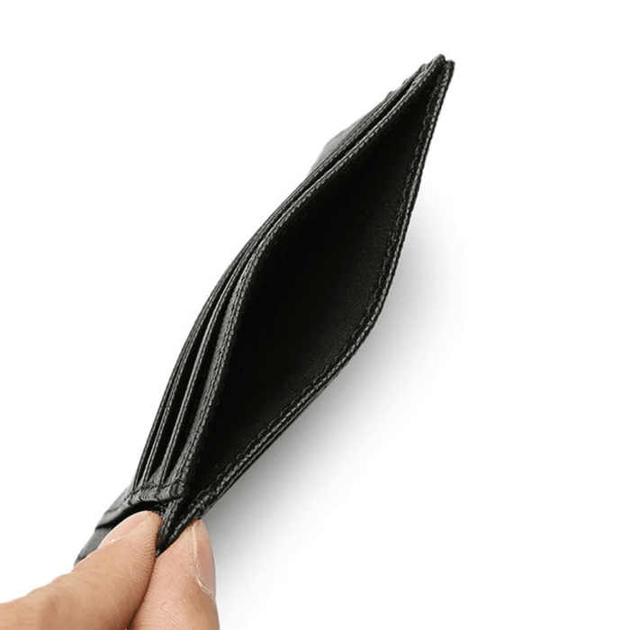 Exclusive Black Minimalist Leather Card Holder