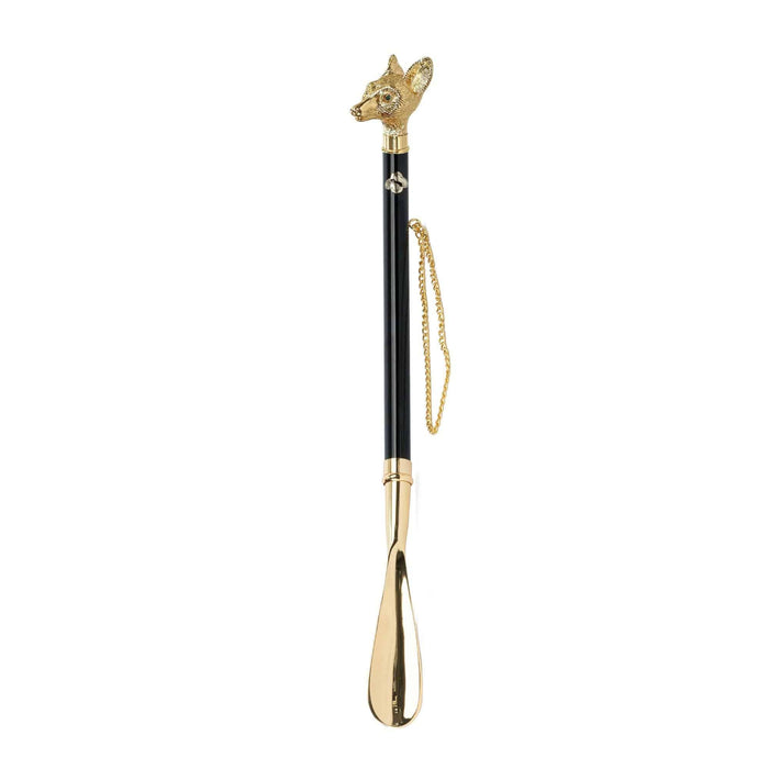 Exclusive Chic Golden Fox Handle Shoehorn