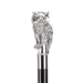 Exclusive Collectible Silver Owl Handle Khaki Umbrella