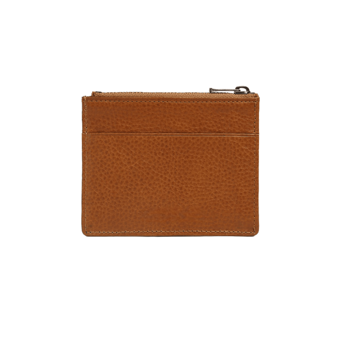 Exclusive Compact Brown Leather Card Holder