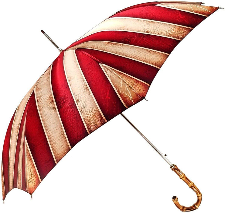 Classic Striped Men's Umbrella - Bamboo Handle - New Exclusive Design - Artynov | Unique Handmade Accessories