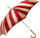 Exclusive Design Classic Striped Men's Umbrella with Bamboo Handle