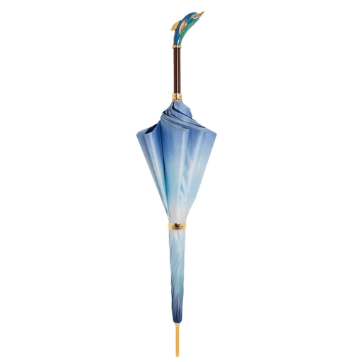 Exclusive Design Dolphin Handle Blue Ombre Canopy Umbrella