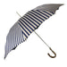 Elegant striped Blue and gray umbrella - Exclusive ilMarchesato - Artynov | Unique Handmade Accessories