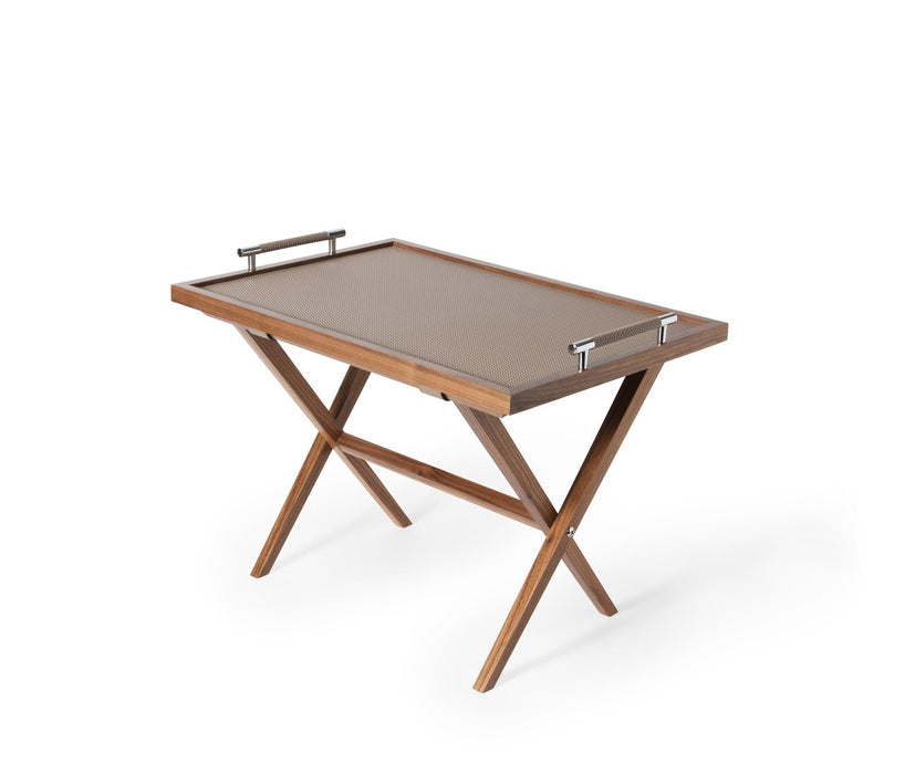 Elegant Dedalo folding table with distinctive design elements