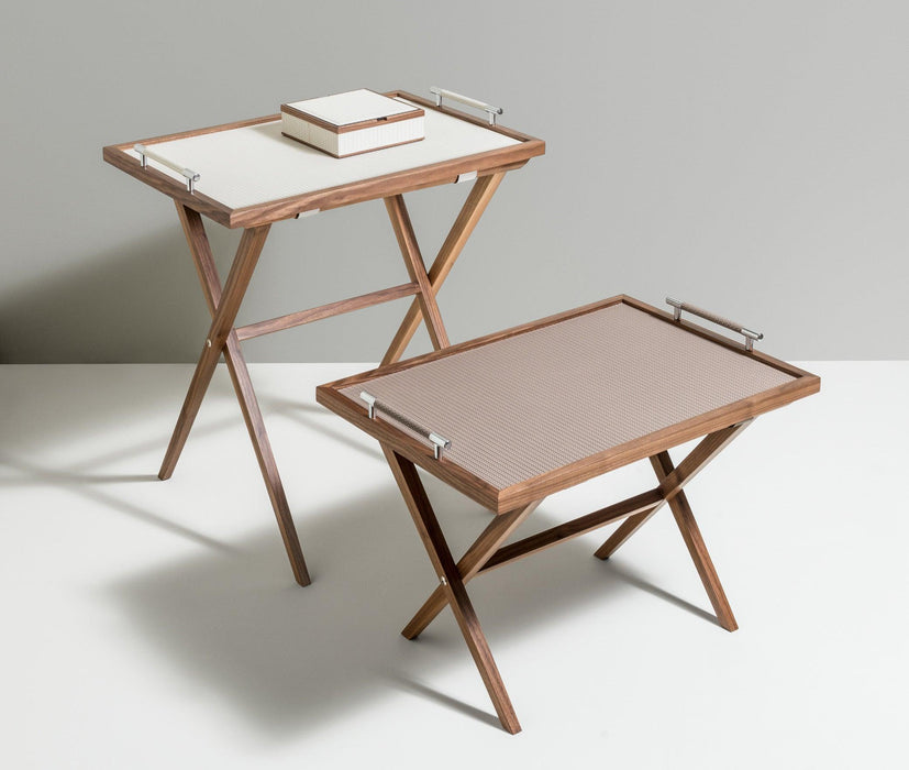 Sophisticated Dedalo folding table from the exclusive designer collection