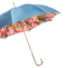 Exclusive Designer Navy Blue Umbrella with Flowers Inside for Women