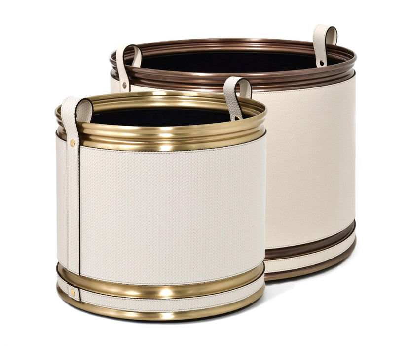 Exclusive Designer Steel Champagne Bucket Cachepot and Wine Cooler