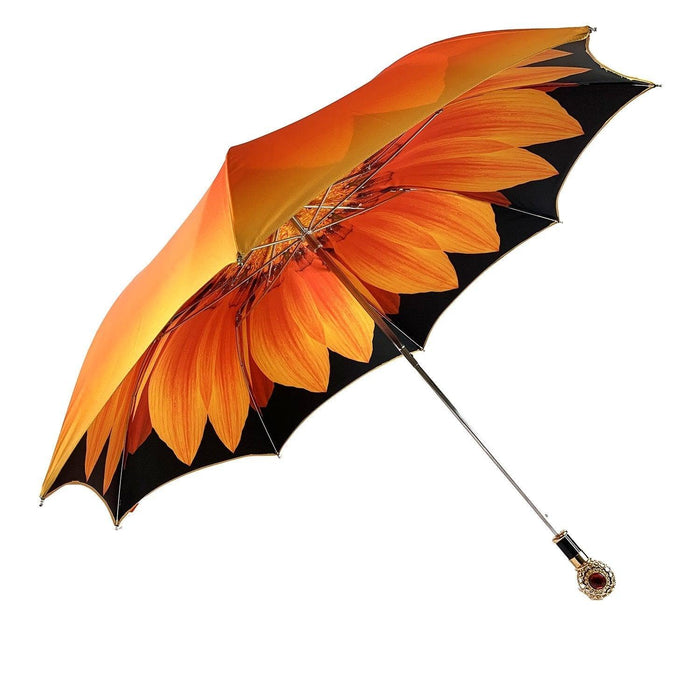 Exclusive Folding Umbrella with Sunflower Design