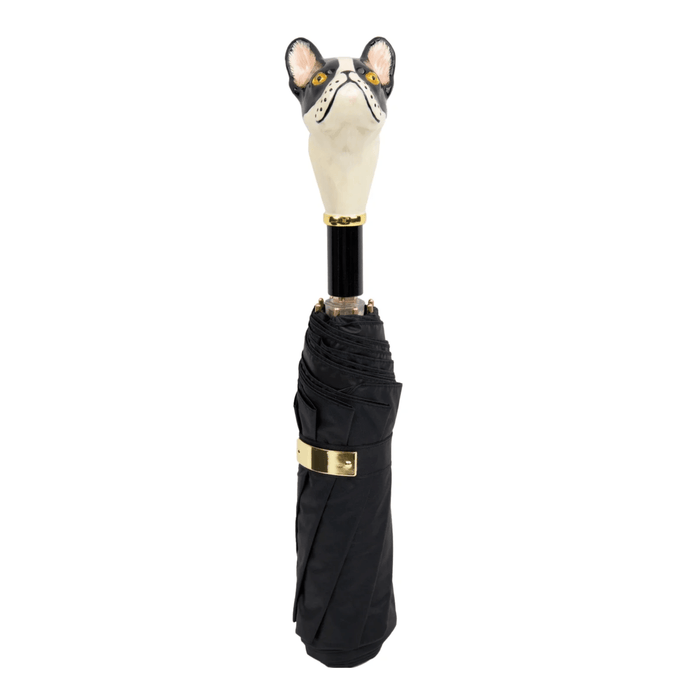 Exclusive French Bulldog Handle Folding Umbrella