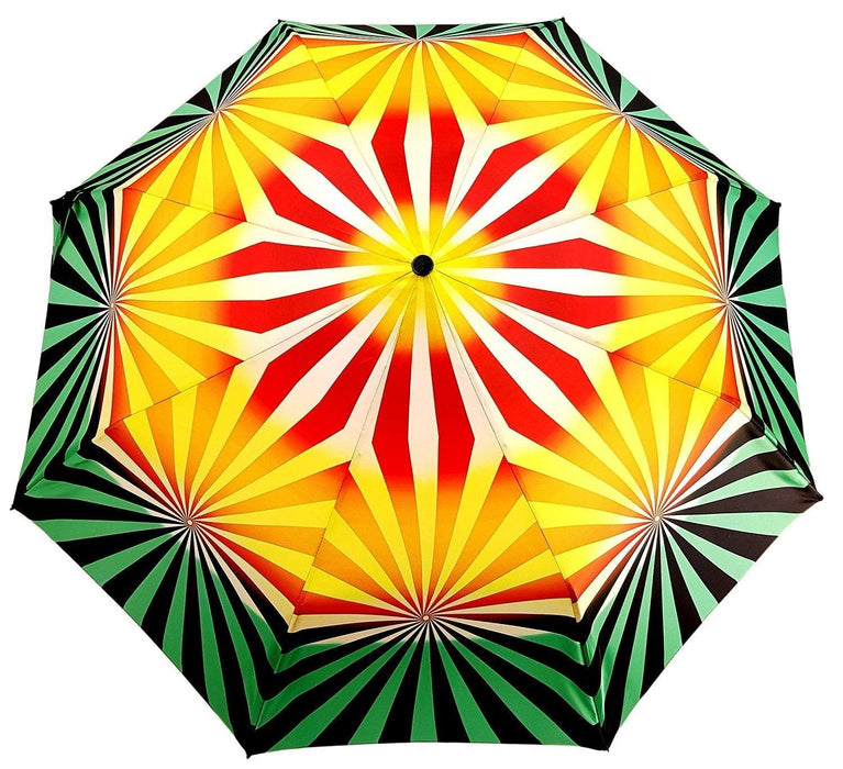 Exclusive Geometric Design Women's Folding Umbrella